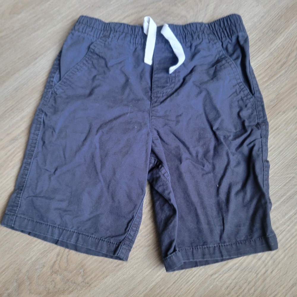 Wonder Kids Boys Shorts 5T Navy Blue 100% Cotton Casual Elastic Waist Drawstring